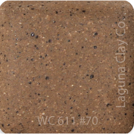 WC-611 Brown W/Specs cone 6 mid range clay - 50 lbs